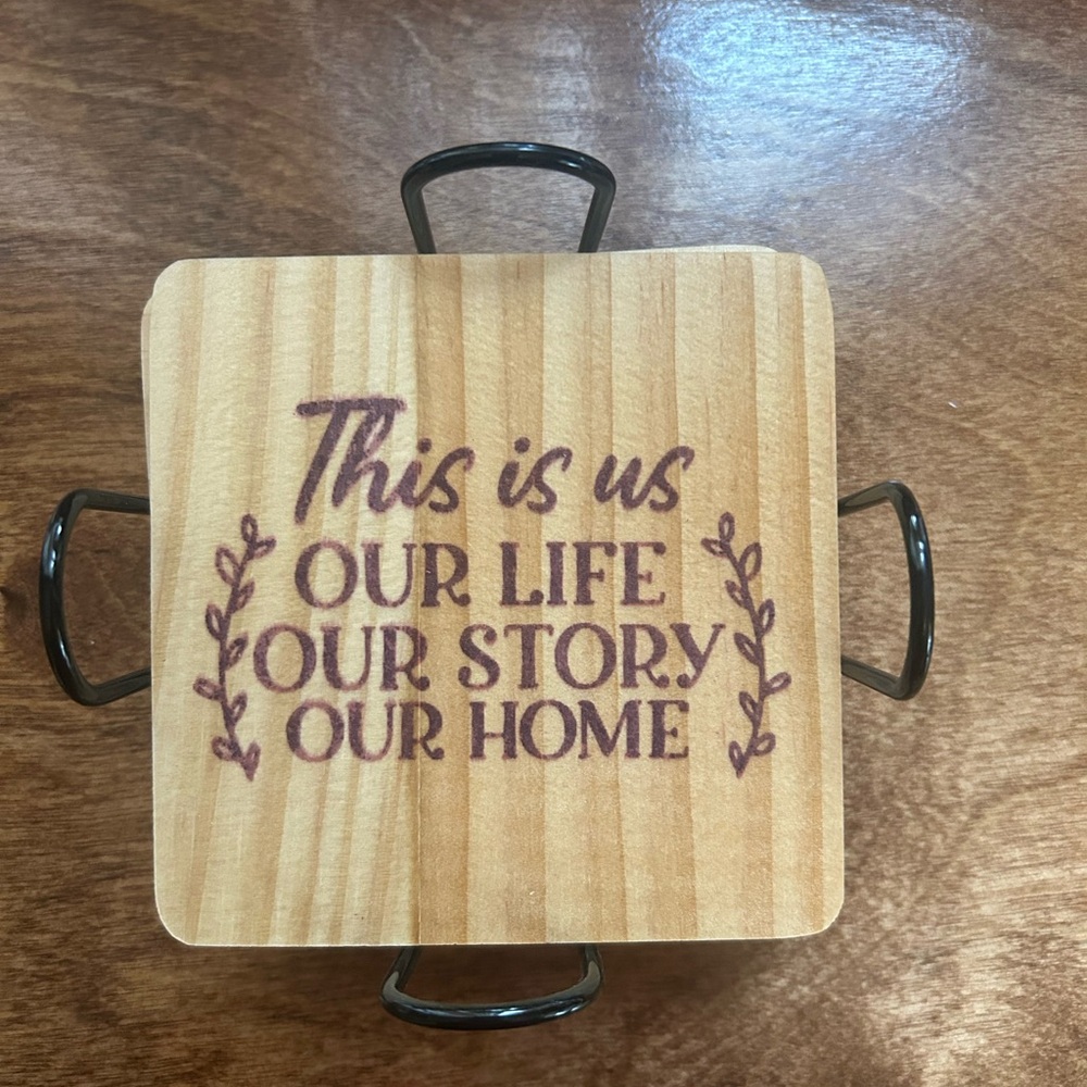 Rustic Farmhouse Wooden Coasters